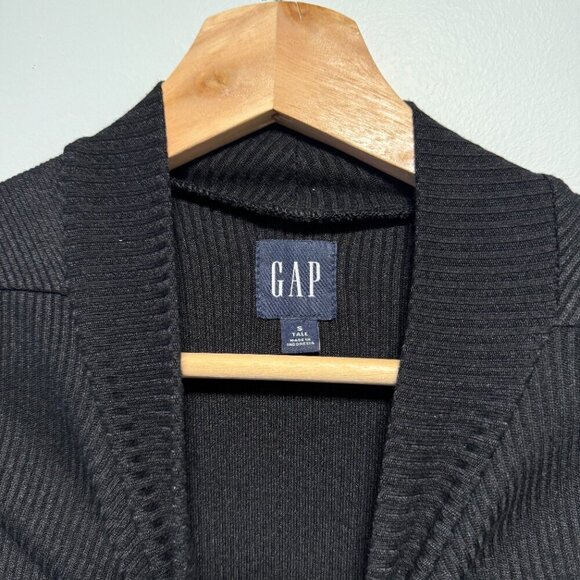 Gap BodyCon Knit Black Mock Neck Maxi Dress Small Tall - Picture 2 of 4